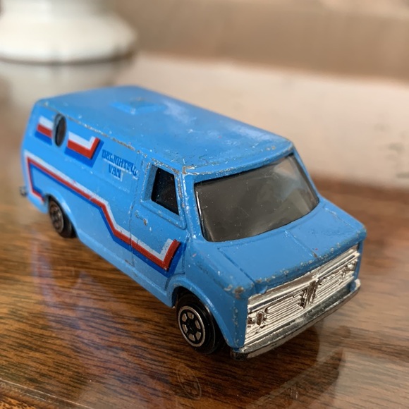 Vintage Yatming Diecast Metal 1981 Blue Delightful Van #899 Thailand Yat Ming - Picture 9 of 9